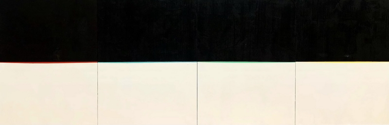 鮑賢杰 《世人的眼》 80×240cm 綜合材料繪畫.jpg