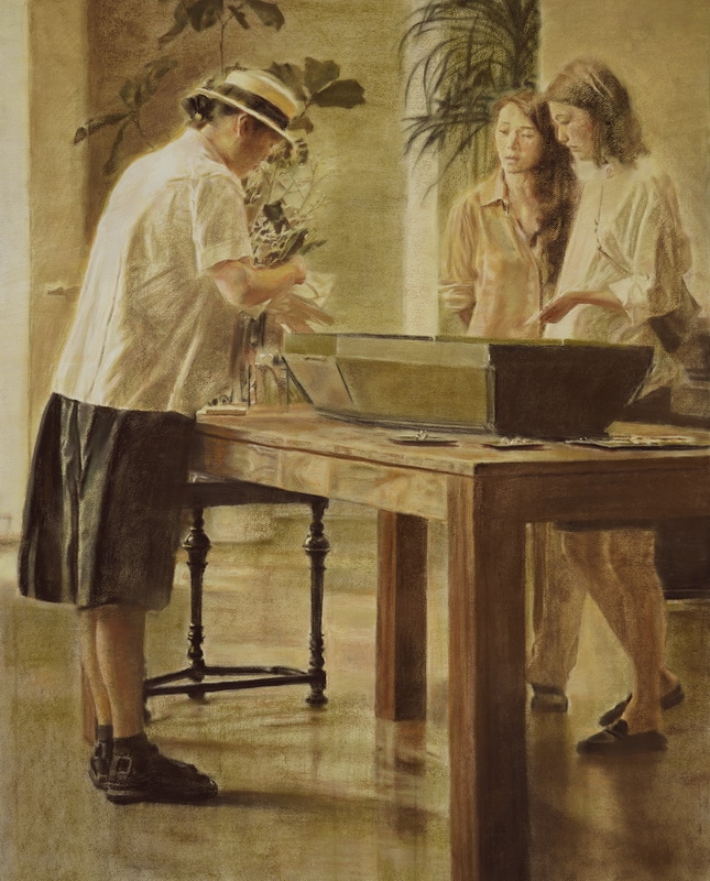 袁堅《時光絮語》108x86cm 紙本粉彩 .jpg